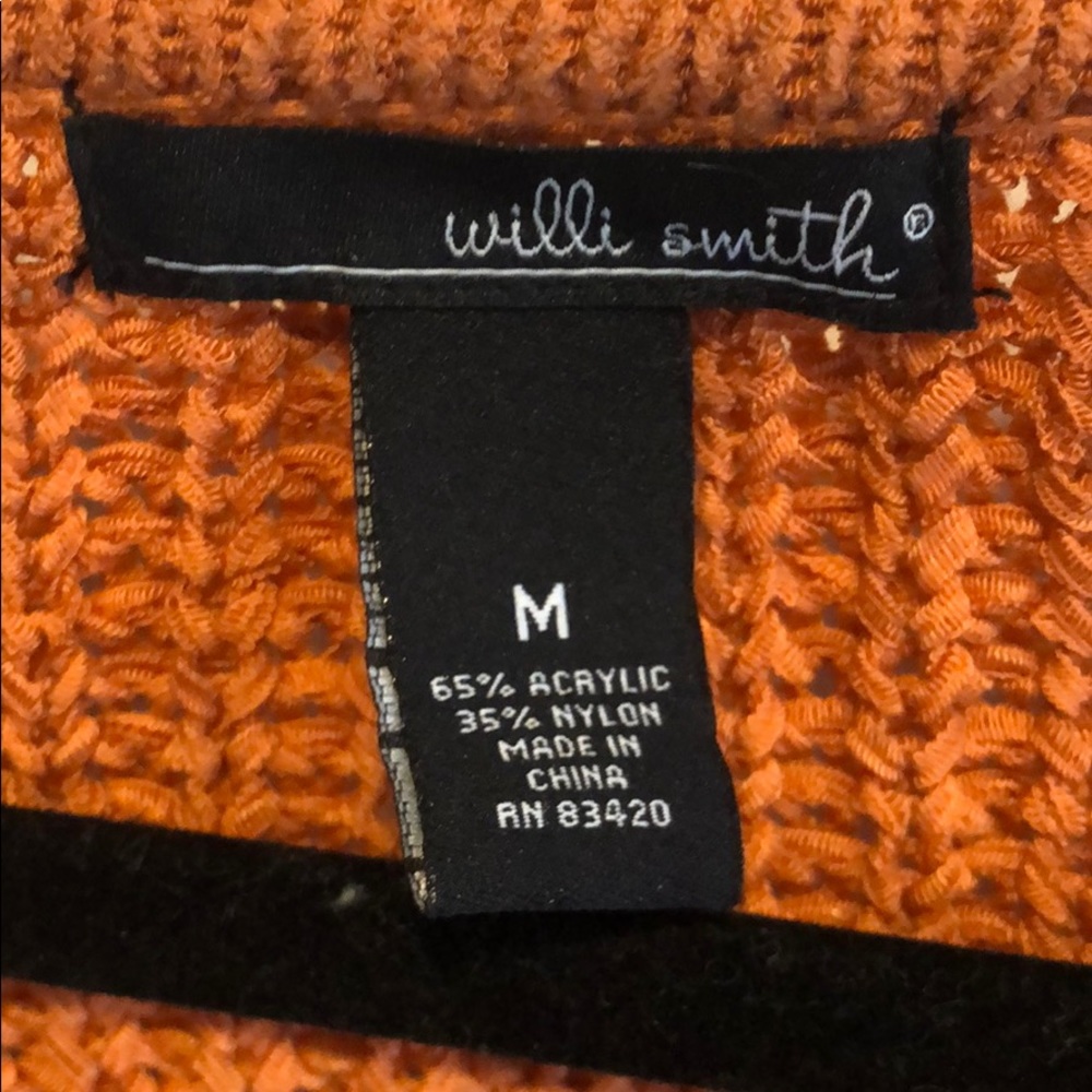 Rust Orange Knit Sweater - Picture 3 of 4